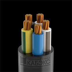 Кабель силовой с ПВХ изоляцией ВВГнг(A) -LS 5х25 мк(N,PE)-0,66 Кабэкс ВВГНГ(А)-LS 5Х25 - фото 88990