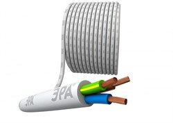 ЭРА Провод ЭРА ПВС 3х0,75 мм² 20м белый Б0058822 - фото 89104