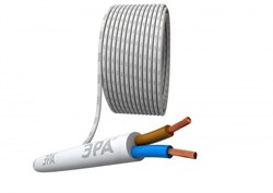 ЭРА Провод ЭРА ПВС 2х2,5 мм² 50м белый Б0058818 - фото 89112