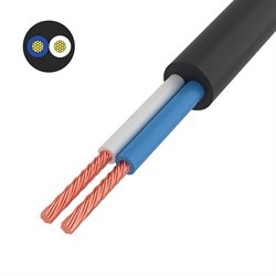 Провод соединительный ПВС 2x0,75 мм², черный, длина 10 метров, ГОСТ 7399-97 Rexant 01-8031-10 - фото 89151