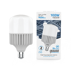 Gauss Лампа Elementary T160 100W 9500lm 6500K E40 LED 63430 - фото 89359