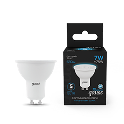 Gauss Лампа MR16 7W 630lm 6500K GU10 LED 101506307 - фото 89417