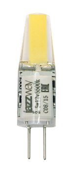 Jazzway Лампа PLED-G4 COB 2.5W 200Lm 3000K 12В (LED driver) .2855749 - фото 89550
