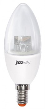 Jazzway Лампа светодиодная (LED) «свеча» PLED- SP CLEAR C37 7W CL 3000K 540 Lm E14 .2853097 - фото 89676