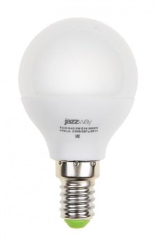 Jazzway Лампа светодиодная (LED) G45 "шар" 5W E14 4000K мат 400Lm .1036926A - фото 89683