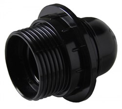 EKF PROxima Патрон карболитовый с кольцом Е27 черн. LHC-E27-r-s - фото 90044