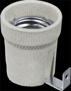 Navigator Патрон электрический 71 619 NLH-CL-H-E27 керамический с держателем Е27 71619 - фото 90049