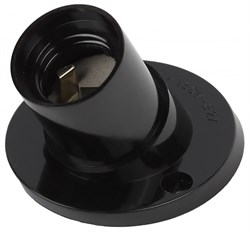 ЭРА ACS PTR/UGL-E27-BAK-BL-BOX50 Черный Патрон Е27 настенный бакелит Б0044082 - фото 90107