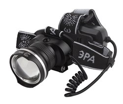 ЭРА GA-806 Фонарь налобный аккумуляторный, рег фокус, [5 Вт CREE, алюминий, литий 2,5Ач, USB] Б0039626 - фото 90339