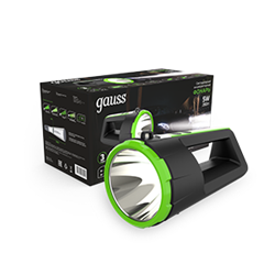 Gauss Фонарь прожекторный модель GFL701 5W 280lm Li-ion 5000mAh диммируемый LED 1/10/30 GF701 - фото 90346