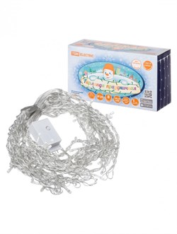 TDM Гирлянда светодиодная "Занавес" 1,5х1,5 м, 168LED, белый, 8 режимов, 250 В, IP20, SQ0361-0069 - фото 90440