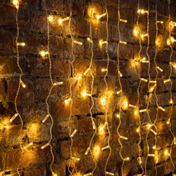 NEON-NIGHT Гирлянда "Светодиодный Дождь" 2х3м, постоянное свечение, прозрачный провод, 230 В, диоды ТЕПЛЫЙ БЕЛЫЙ, 448 LED 235-156-6 - фото 90455