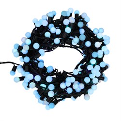 NEON-NIGHT Гирлянда "Мультишарики" Ø17,5мм, 20 м, черный ПВХ, 200 диодов, цвет синий 303-503 - фото 90463