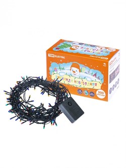 TDM Гирлянда новогодняя, МГ 300, 220 В, многоцветная, 15 м, 8 режимов SQ0361-0007 - фото 90527