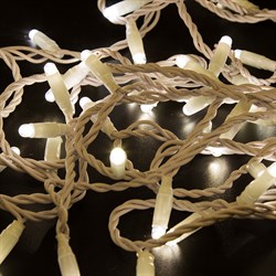 NEON-NIGHT Гирлянда Нить 10м, постоянное свечение, белый ПВХ, 24В, цвет: Тёплый белый 305-136 - фото 90556