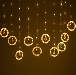 ЭРА Светодиодная новогодняя гирлянда ЭРА ENING-MG занавес Волшебство теплый свет 2,7*0,5 м 120 led IP20 Б0060414 - фото 90643