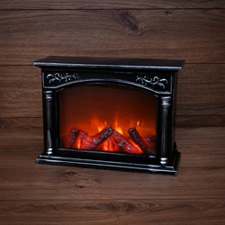 NEON-NIGHT Светодиодный камин "Классика" с эффектом живого огня 33х12х24 см, батарейки 3хС (не в комплекте) или от USB (в комплекте) 511-030 - фото 90658