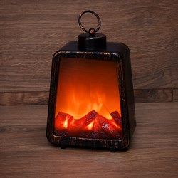 NEON-NIGHT Светодиодный камин "Лофт" с эффектом живого огня 17х10х24,5 см, 3хС (не в комплекте) и USB (в комплекте) 511-034 - фото 90666
