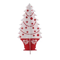 NEON-NIGHT Фигура "Елочка складная" 3D, 56*30 см, цвет красный/белый 502-392 - фото 90716