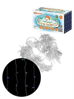 TDM Гирлянда светодиодная "Занавес" 1,5х2,5 м, 169LED,  многоцветн., 8 режимов, 250 В, IP44 SQ0361-0097 - фото 90753
