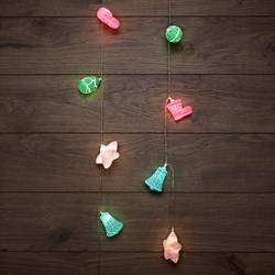 NEON-NIGHT Гирлянда светодиодная «Новый год» 1,5 м, прозрачный ПВХ, 10 LED, теплый белый, питание 2 х АА (батарейки не в комплекте) 303-081 - фото 90827