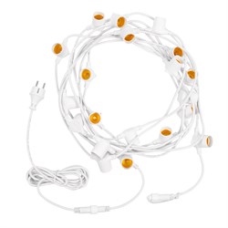 NEON-NIGHT «Белт-Лайт» 10 м, белый каучук, шаг 50 см, 20 патронов, IP65 331-332 - фото 91016