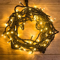 NEON-NIGHT Гирлянда "Твинкл Лайт" 10 м, черный ПВХ, 100 диодов, цвет золотой 303-138 - фото 91041