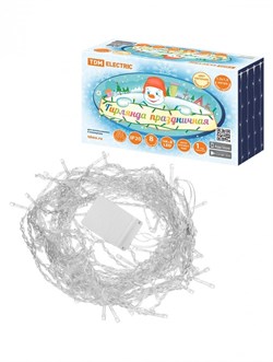 TDM Гирлянда светодиодная "Занавес" 1,5х1,5 м, 168LED, белый тёплый, 8 режимов, 250 В, IP20 SQ0361-0068 - фото 91346