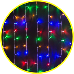 Navigator Гирлянда 93 666 NGF-C02-01 (занавес водопад RGB 400 2.1*1.4м IP44 TR) 93666 - фото 91411