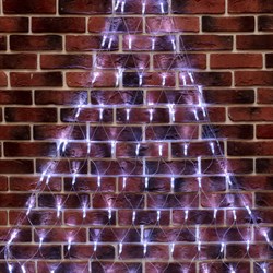 Гирлянда Сеть 2x2x1.5 м, свечение с динамикой, прозрачный ПВХ, 136 LED, 230 В, цвет свечения белый (контроллер в комлекте) 215-055 - фото 91412