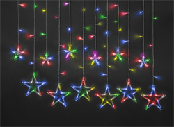 Navigator Гирлянда 93 678 NGF-D025-01 (бахрома звезды RGBY 138 2.5*1м I 93678 - фото 91430