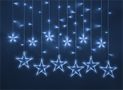 Navigator Гирлянда 93 681 NGF-D025-04 (бахрома звезды B 138 2.5*1м IP20 TR) 93681 - фото 91436