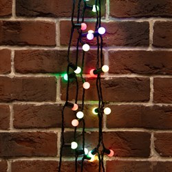 NEON-NIGHT Гирлянда "Мультишарики" Ø17,5мм, 20 м, черный ПВХ, 200 диодов, цвет RGB 303-509 - фото 91544