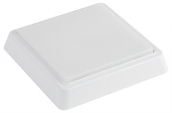 ЭРА Светильник ЖКХ светодиодный SPB-302-2-4K-15 IP40 15Вт 1200Лм 4000К акустический датчик квадрат Б0055050 - фото 91692