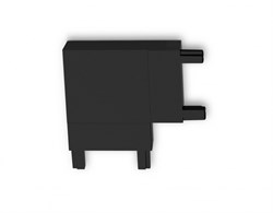 Ambrella Коннектор угловой для накладного шинопровода Magnetic Ultra Slim GV1116 BK черный 36*36*6 GV1116 - фото 92436