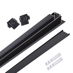 Novotech 135199 SHINO NT23 000 черный Низковольтный шинопровод для встраиваемого монтажа в ГКЛ 2м IP20 48V SMAL 135199 - фото 92537
