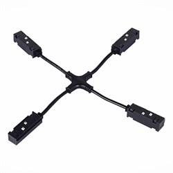 ST LUCE ST006.469.00 Ввод питания X-образный для магнитного шинопровода Черный ST006.469.00 - фото 92551