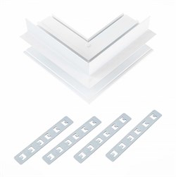 ST Luce ST007.559.00 Внешний угол-соединитель для встраиваемого магнитного шинопровода Белый ST007.559.00 - фото 92564