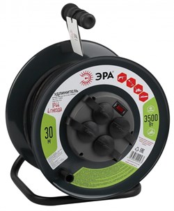 ЭРА RMx-4es-3x1.5-30m-IP44(KG) Удлинитель силовой на металлической катушке c/з 4 гн 30м КГ 3х1.5 Б0046844 - фото 93054