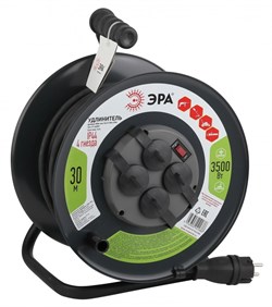 ЭРА RMx-4es-3x2.5-30m-IP44(KG) Удлинитель силовой на металлической катушке c/з 4 гн 30м КГ 3х2.5 Б0043058 - фото 93074
