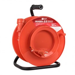 EKF PROxima Удлинитель на катушке "Атлант 2.0" 1 гнездо 20м без заземления  ПВС 2*0,75 6А/1,3кВт UKA02-06-275-1-20 - фото 93164