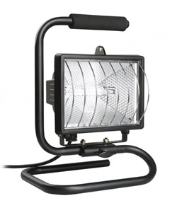IEK Прожектор ИО500П(переноска) галоген.черный IP54 LPI03-1-0500-K02 - фото 93234