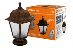 TDM Светильник садово-парковый НТУ 04-60-001 четырехгранник, напольный, пластик, расс.пластик, бронза SQ0330-0778 - фото 93295