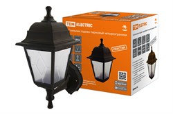 TDM Светильник садово-парковый НБУ 04-60-001 четырехгранник, настенный, пластик, расс.пластик, черный SQ0330-0764 - фото 93402