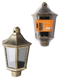 TDM Светильник садово-парковый НБУ 06-60-003 настенный, пластик, расс. поликарбонат, бронза SQ0330-1403 - фото 93403