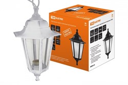 TDM Светильник садово-парковый НСУ 06-60-001 шестигранник, подвес, пластик, белый SQ0330-0733 - фото 93526