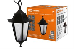 TDM Светильник садово-парковый НСУ 06-60-001 шестигранник, подвес, пластик, расс.пластик, черный SQ0330-0763 - фото 93624