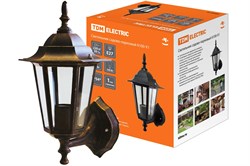 TDM Светильник 6100-11 садово-парковый шестигранник, 100Вт, вверх, бронза SQ0330-0016 - фото 93687