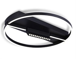 Ambrella Потолочный светодиодный светильник FL51460/1+1 BK черный  72W 3000K-6400K+4200K D600*110 (ПДУ РАДИО 2.4G) FL51460 - фото 94296