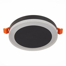 ST Luce ST104.442.06 Светильник потолочный Черный LED 1*6W 4000K 468Lm Ra>80 120° IP20 D110xH20 170-240V ST104.442.06 - фото 94892